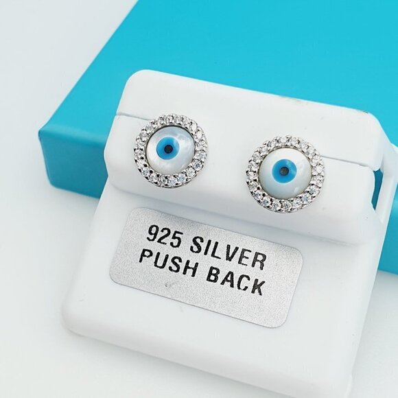 925 Sterling Silver CZ Beautiful Earrings for Women, 1USPAR4211 - Picture 3 of 11